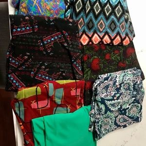 Lularoe TC Leggings 7 Pair Lot Bundle